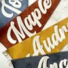 Personalized Leather and Suede Pennant Banner Create a Statement with Your Custom Word