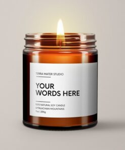Personalized Candle Craft Your Own Message, Illuminate Your Moments