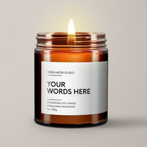 Personalized Candle Craft Your Own Message, Illuminate Your Moments