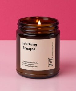 Light Up Your Love The 'It's Giving Engaged' Soy Candle for Unforgettable Engagements