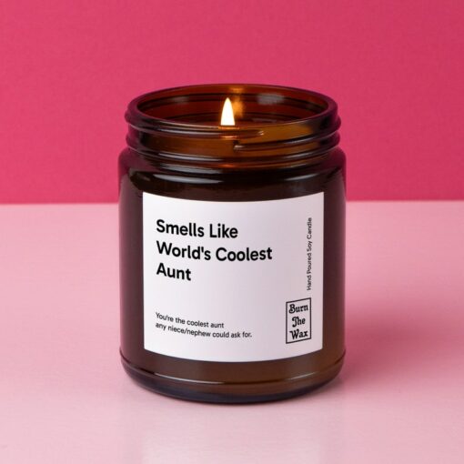 Indulge in the Aroma of the World's Coolest Aunt A Soy Candle Gift for Special Occasions