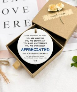 Illuminate Your Day with Gratitude 'You Are Incredibly Appreciated' Affirmation Sign