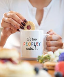 Escape the Crowds with Our 'It's Too Peopley' Mug The Introvert's Haven
