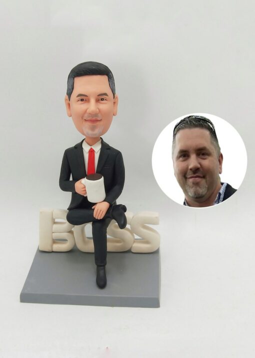 Personalized Bobblehead Business Suit The Perfect Birthday Gift for Your Boss