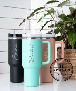 Personalized 40oz Engraved Double-Walled Travel Mug Your Name, Your Style, Your Adventure