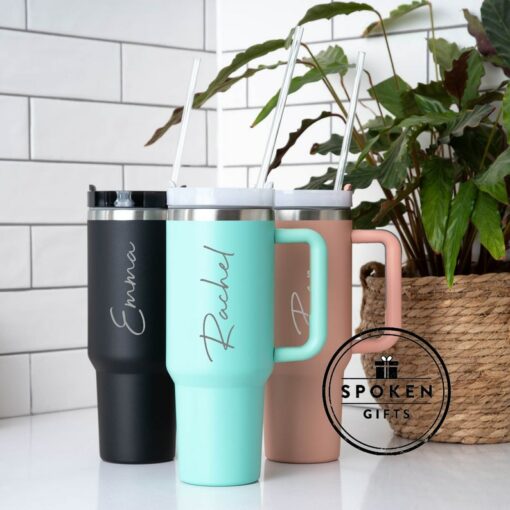 Personalized 40oz Engraved Double-Walled Travel Mug Your Name, Your Style, Your Adventure