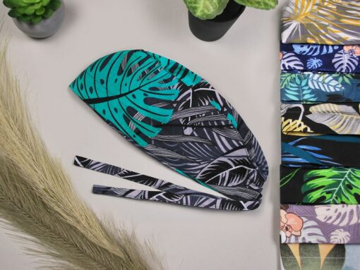 Stylish Scrub Caps for Men Elevate Your Surgical Style with Leaf-Inspired Designs