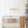 Personalized Canvas Name Flag Boho Nursery Decor for Your Little One's Special Space