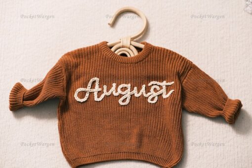 Personalized Baby Jumper Embroidered Name for a Cherished Keepsake