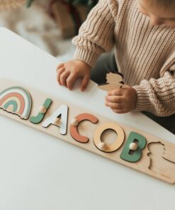 Unleash Your Little One's Curiosity with BusyPuzzle's Name Puzzle A Delightful Easter or Birthday Gift for Toddlers