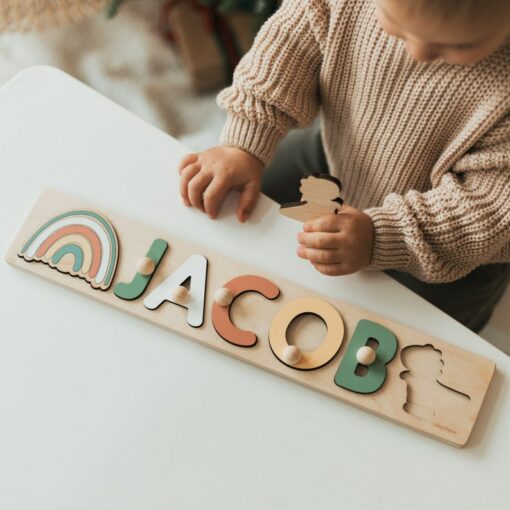 Unleash Your Little One's Curiosity with BusyPuzzle's Name Puzzle A Delightful Easter or Birthday Gift for Toddlers