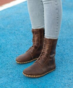 Earthing Women's Boot Ground Yourself in Style with Barefoot Comfort and Copper Rivets