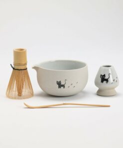 Enchanting Black Cat Matcha Bowl A Feline-tastic Tea Ceremony Experience