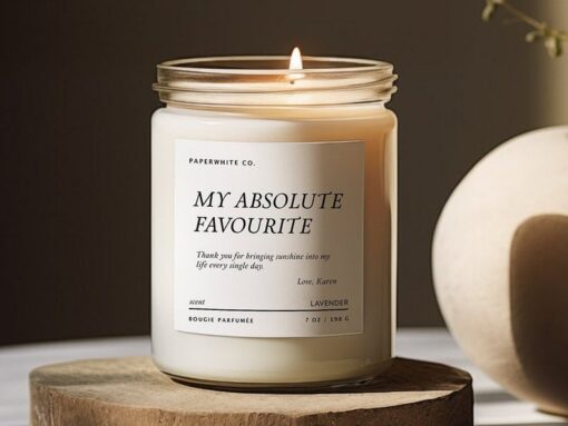 Personalized Candle A Unique Gift for Special Occasions