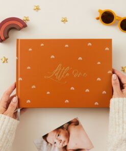 Enchanting Rainbow Baby Memory Book A Timeless Keepsake for Precious Moments