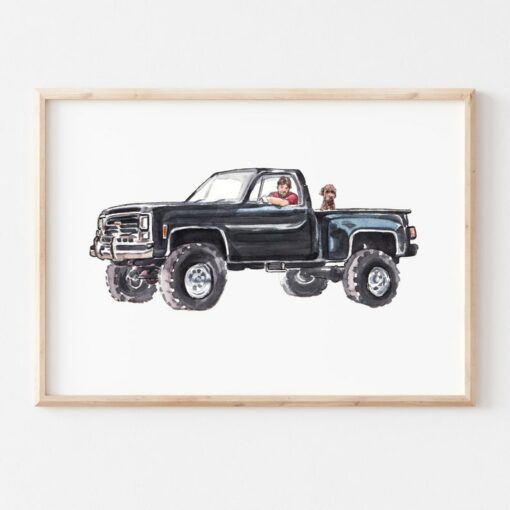 Personalized Car Painting from Photo Capture Your Ride in Watercolor