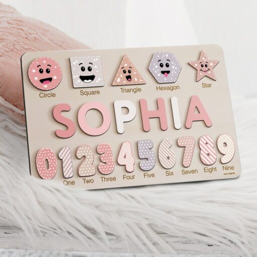 Personalized Wooden Busy Board Puzzle A Sensory Adventure for Curious Little Minds