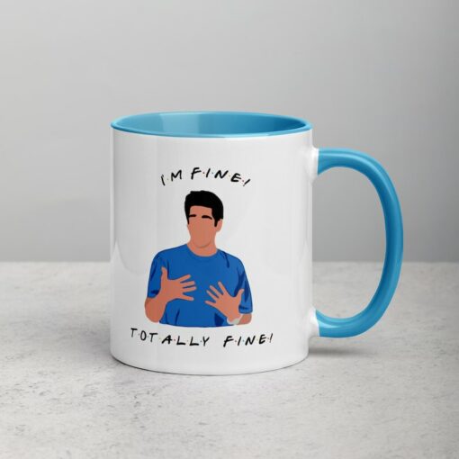 I'm Fine" Friends Mug The Ultimate Gift for Ross Geller Enthusiasts