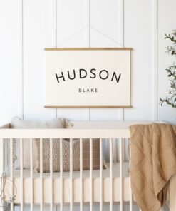 Personalized Baby Name Wall Art A Unique Nursery Decor Gift for Hudson Blake