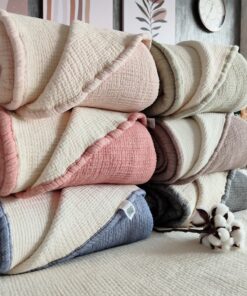 Organic Muslin Quilt Blanket Soft, Breathable, and Eco-Friendly Comfort for All Seasons