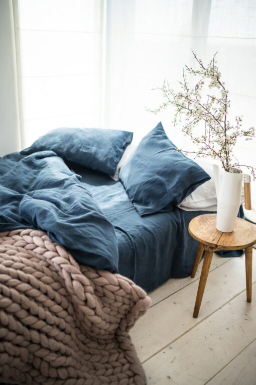 Luxurious Stonewashed Linen Duvet Cover Elevate Your Sleep with Natural Comfort