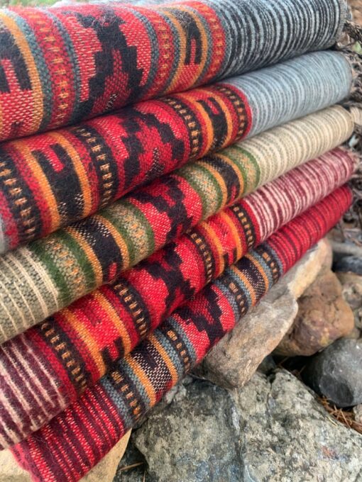 Himalayan Yak Wool Blanket Shawl Handcrafted Tribal Art from Kathmandu Valley, Preserving Cultural Heritage