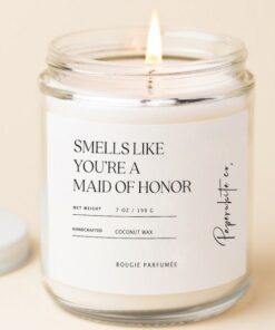 Maid of Honor Candle A Heartfelt Proposal Gift for Your Special MOH