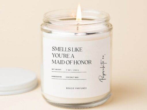 Maid of Honor Candle A Heartfelt Proposal Gift for Your Special MOH