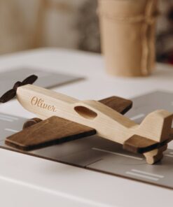 Personalized Wooden Toy Plane Soar Through Imaginative Skies