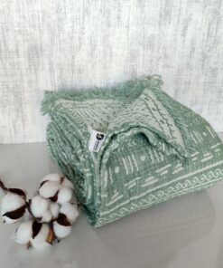 Organic Cotton Aztec Bohemian Throw Blanket Cozy Comfort for Every Home