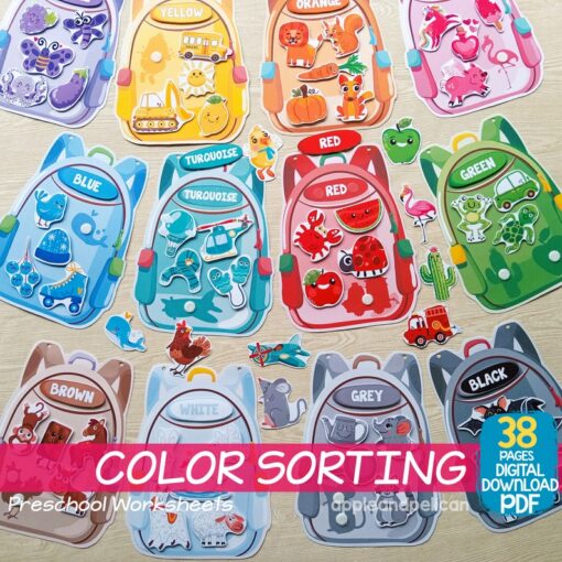 Interactive Color Exploration Toddler's Guide to Sorting, Matching, and Learning