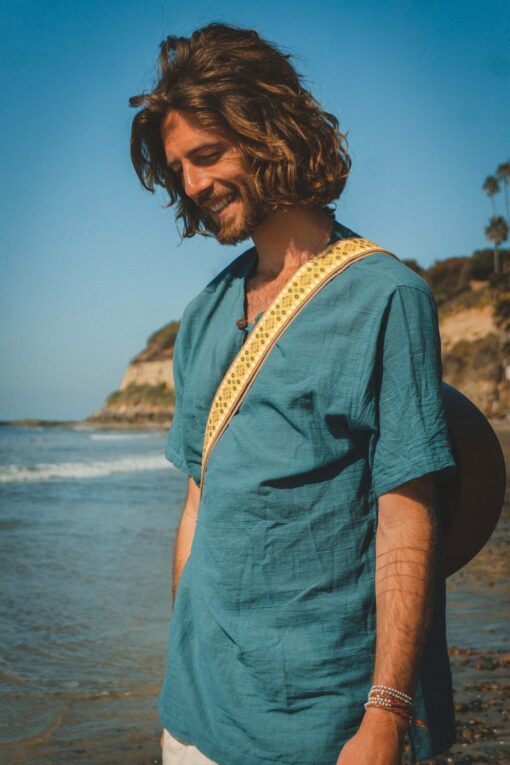 Elevate Your Style Men's Woven Tee - Unparalleled Comfort in Weightless Cotton