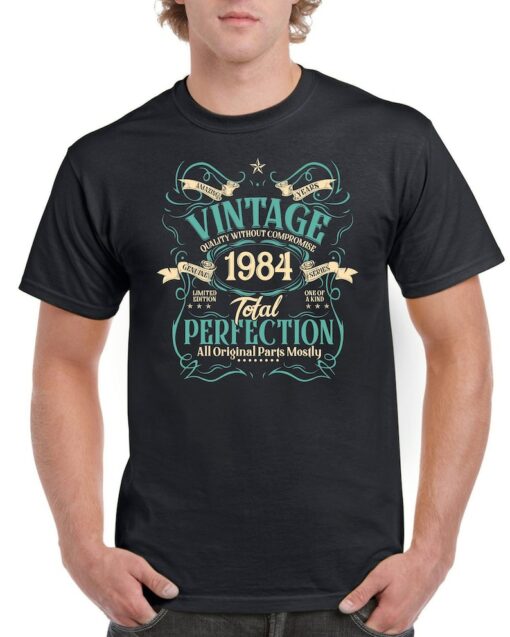 40 Years of Perfection Limited Edition T-Shirt for Men Born in 1984