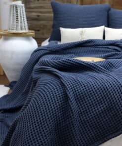 Luxurious Waffle Cotton Bed Cover Elevate Your Sleep with Comfort and Style