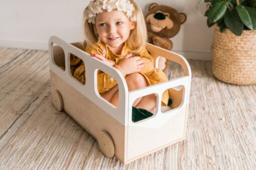 Wooden Toy Box on Wheels The Ultimate Storage Solution for Kids' Rooms