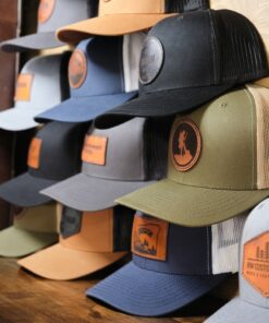 Personalized Trucker Hats with Engraved Leather Patches Elevate Your Brand with Style