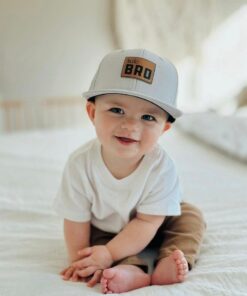 Matching Big Bro Little Bro Snapbacks Personalized Sibling Announcement Hats for Infants, Toddlers, and Kids