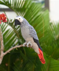Enchanting Congo African Grey Parrot A Crochet Masterpiece for Bird Lovers