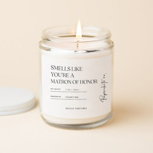 Matron of Honor Proposal Candle The Perfect Gift to Ask Your Best Friend to Stand by Your Side