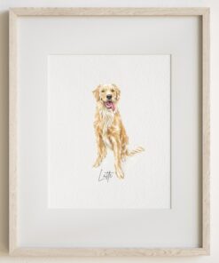 Personalized Miniature Watercolor Pet Portraits Capture Your Furry Friend's Charm