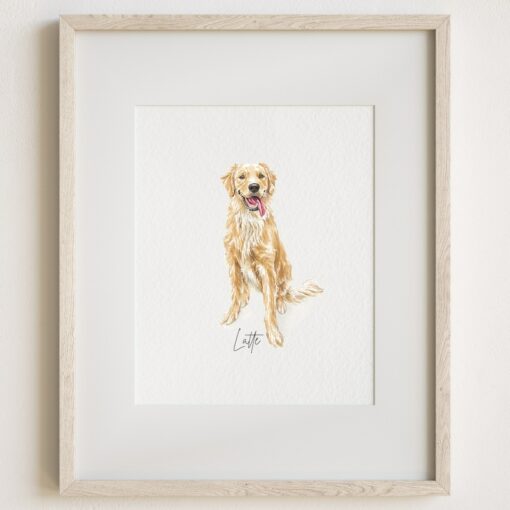 Personalized Miniature Watercolor Pet Portraits Capture Your Furry Friend's Charm