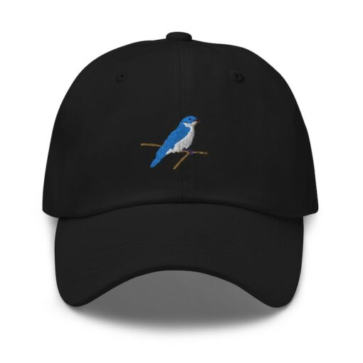 Embroidered Blue Bird Adjustable Cap Elevate Your Style with Nature's Charm