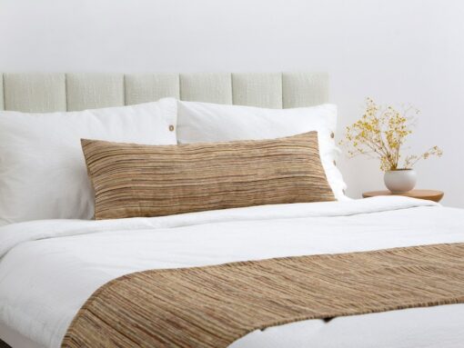 Boho Chic Bed Runner Set Vibrant Hues, Textured Stripes, and Cozy Comfort