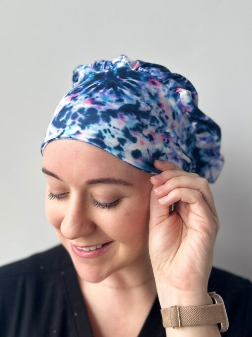 Hello Headband Scrub Hat Moody Tie Dye - The Ultimate Comfort for Healthcare Heroes