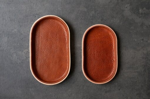 Modern Leather Catchall A Vibrant Valet Tray for Your Essentials