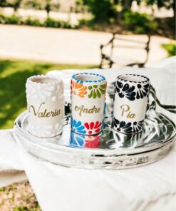 Personalized Tequila Shot Glasses Elevate Your Celebrations with Talavera Charm