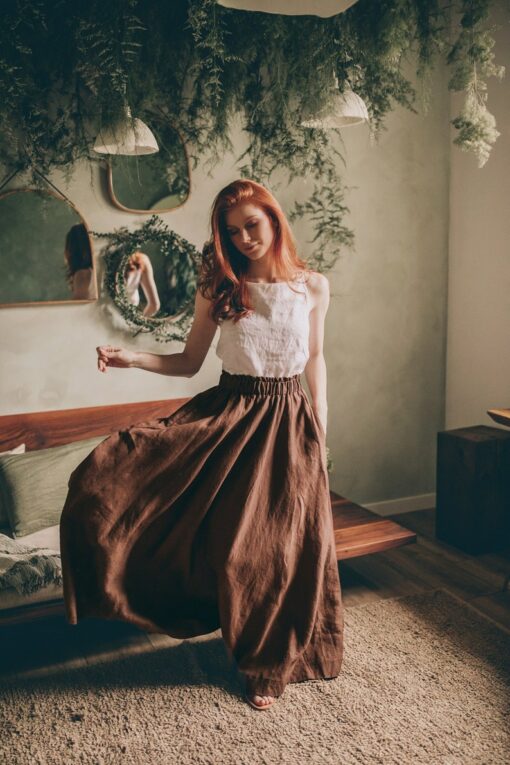 Breezy Linen Maxi Skirt Elevate Your Summer Style with Comfort and Elegance