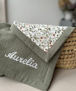 Personalized Muslin Swaddle Blanket A Cherished Keepsake for Mom and Baby