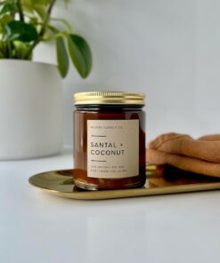 Sandalwood and Coconut Soy Candle A Tranquil Oasis for Your Home