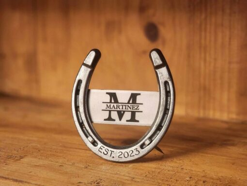 Personalized Horseshoe Monogram A Timeless Gift for Equestrian Enthusiasts